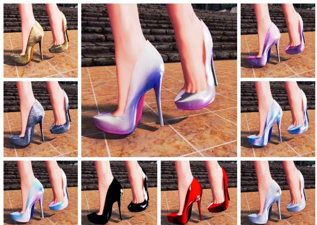  闪烁的高跟鞋 [SE] Shimmer Heels 9色